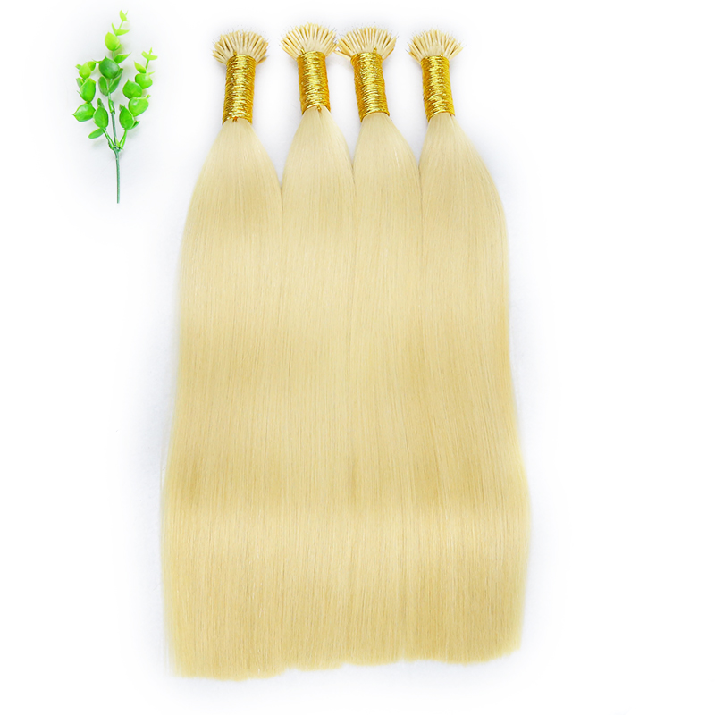 Light color remy human pre-bonded hair nano tip russian hair extensions double drawn nano hair extensions